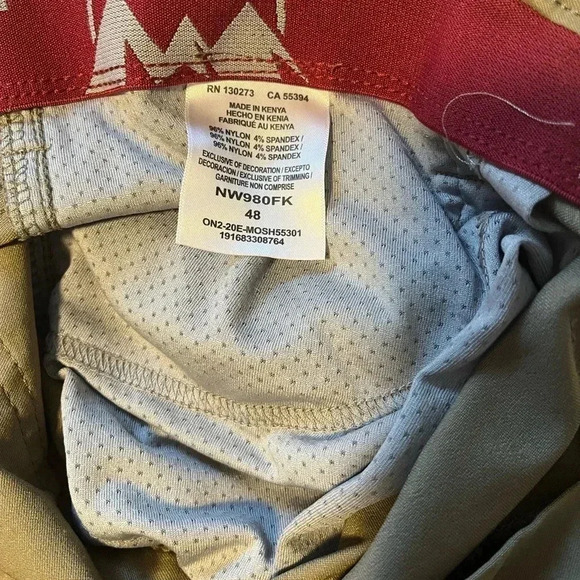 Wrangler Outdoor Mens Hiking Performance Shorts Size 48 Elastic Waist - Picture 2 of 3